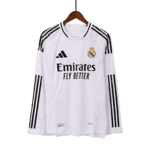 Authentic Real Madrid Home Long Sleeve Soccer Jersey 2024/25
