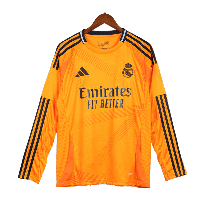 Real Madrid Away Long Sleeve Soccer Jersey 2024/25
