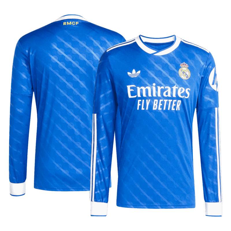 Real Madrid Third Away Long Sleeve Soccer Jersey 2025/26