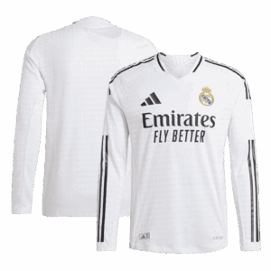 Real Madrid Home Long Sleeve Jersey - Image 3