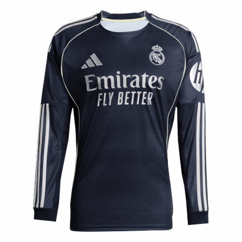 Real Madrid Away Long Sleeve Jersey 2025/26