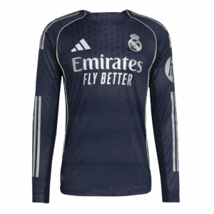 Real Madrid Away Long Sleeve Player Version Jersey 2025/26