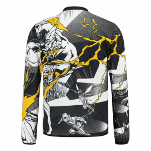 Real Madrid X Marvel Long Sleeve Jersey 25/26 Black&White - Image 2