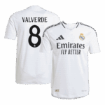 VALVERDE #8 Real Madrid Home Player Version Jersey