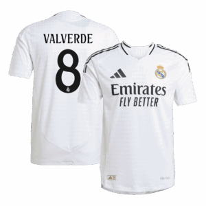 VALVERDE #8 Real Madrid Home Player Version Jersey