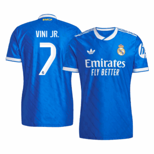 VINI JR. #7 Real Madrid Third Away Player Version Jersey 2025/26