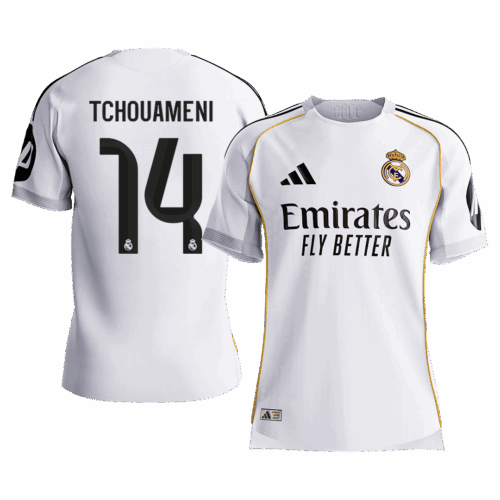 TCHOUAMENI #14 Real Madrid Home Player Version Jersey 2025/26