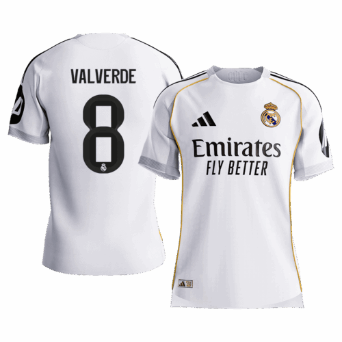 VALVERDE #8 Real Madrid Home Player Version Jersey 2025/26
