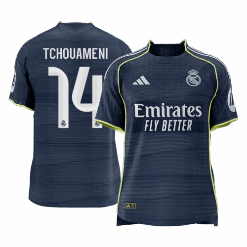TCHOUAMENI #14 Real Madrid Away Player Version Jersey 2025/26