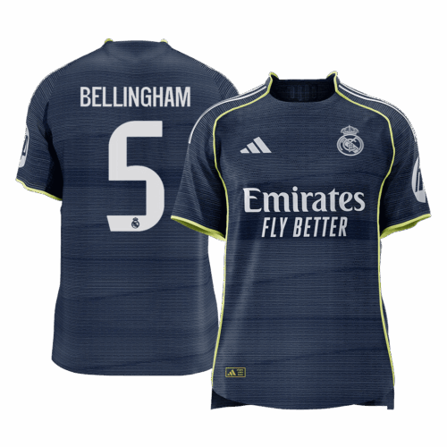 BELLINGHAM #5 Real Madrid Away Player Version Jersey 2025/26
