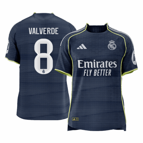 VALVERDE #8 Real Madrid Away Player Version Jersey 2025/26