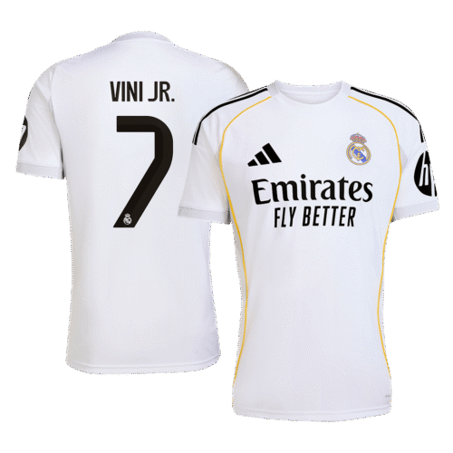 VINI JR. #7 Real Madrid Home Soccer Jersey 2025/26