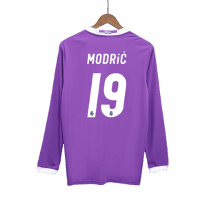 Retro Soccer Jersey MODRIĆ #19 Real Madrid Away Long Sleeve 2016/17
