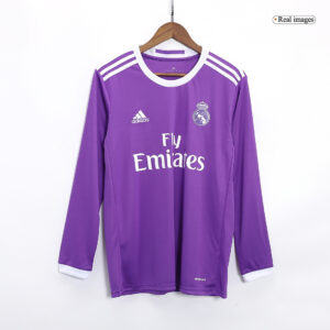 Retro Soccer Jersey SERGIO RAMOS #4 Real Madrid Away Long Sleeve 2016/17 - Image 2