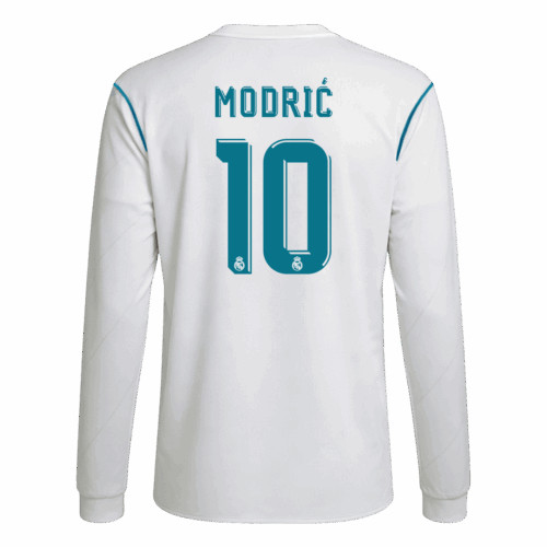 Retro Soccer Jersey MODRIĆ #10 Real Madrid Home Long Sleeve 2017/18