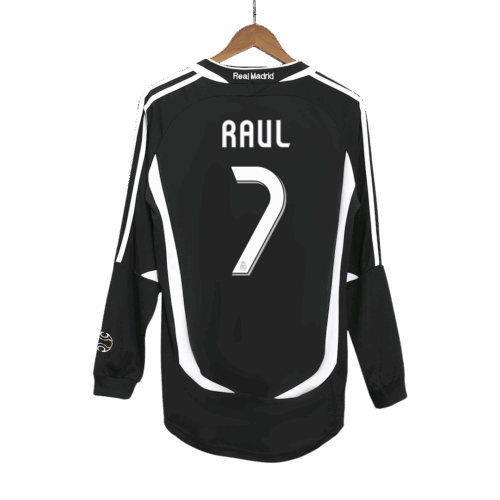 Retro Soccer Jersey RAUL #7 Real Madrid Away Long Sleeve 2006/07