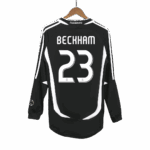 Retro Soccer Jersey BECKHAM #23 Real Madrid Away Long Sleeve 2006/07