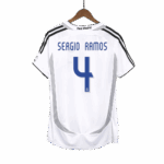 653343_1 Retro Soccer Jersey SERGIO RAMOS #4 Real Madrid Home 2006/07