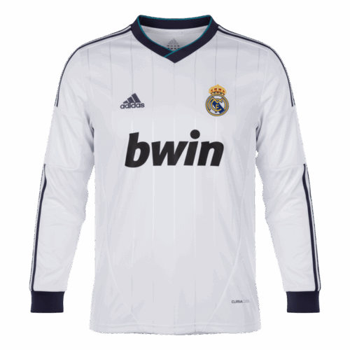 Retro Soccer Jersey Real Madrid Home Long Sleeve 2012/13