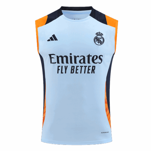 Real Madrid Pre-Match Sleeveless Top Blue