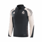 Real Madrid 1/4 Zip Tracksuit Gray