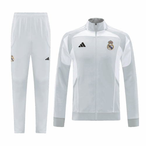 Real Madrid Jacket Tracksuit 2025/26 Gray