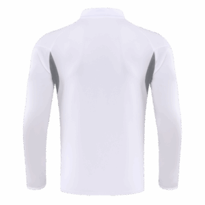 Real Madrid 1/4 Zip Tracksuit 2025/26 White - Image 4