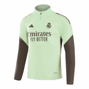 Real Madrid 1/4 Zip Tracksuit 2025/26 Green - Image 3