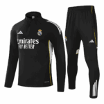 Real Madrid 1/4 Zip Tracksuit 2025/26 Black