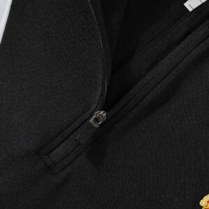 Real Madrid 1/4 Zip Tracksuit 2025/26 Black - Image 8
