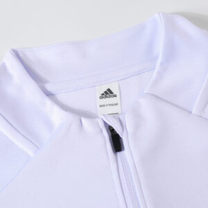 Real Madrid 1/4 Zip Tracksuit 2025/26 Kids White - Image 6