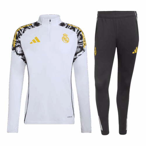 Real Madrid 1/4 Zip Tracksuit 2025/26 White