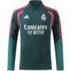 Real Madrid 1/4 Zip Tracksuit 2026/27 Kids Green