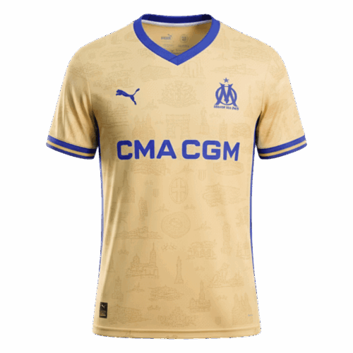 Marseille Fourth Away Soccer Jersey 2025/26