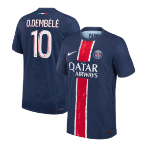 O.DEMBÉLÉ #10 PSG Home Authentic Soccer Jersey 2024/25