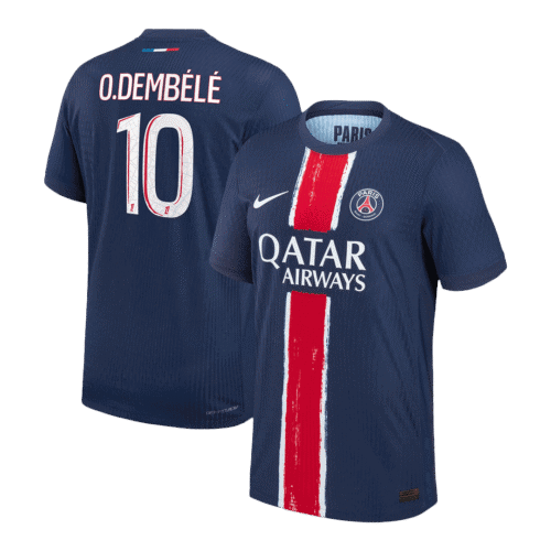 O.DEMBÉLÉ #10 PSG Home Authentic Soccer Jersey 2024/25