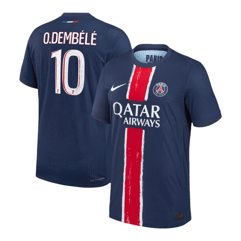 O.DEMBÉLÉ #10 PSG Home Authentic Soccer Jersey 2024/25