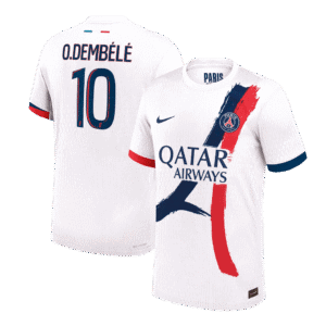 O.DEMBÉLÉ #10 PSG Away Authentic Soccer Jersey 2024/25