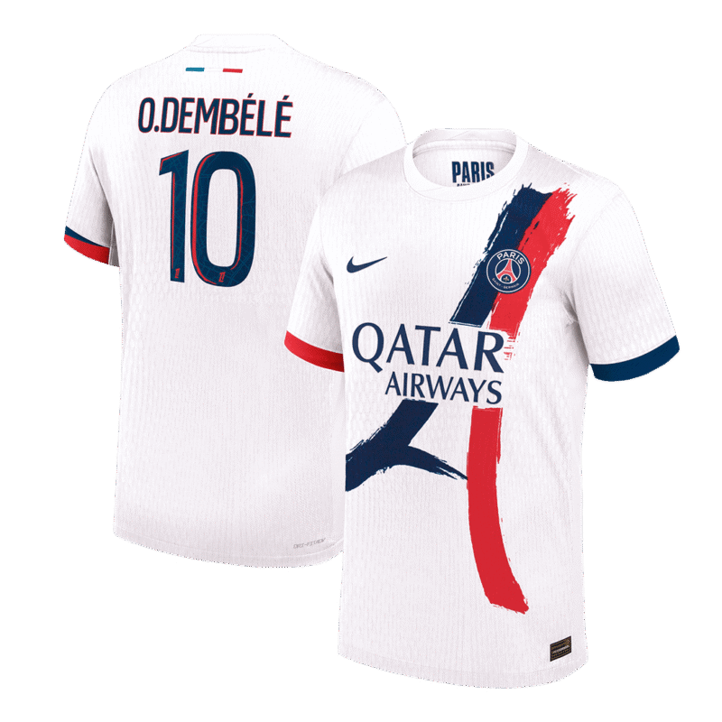 O.DEMBÉLÉ #10 PSG Away Authentic Soccer Jersey 2024/25
