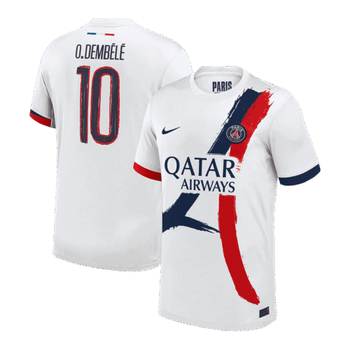 O.DEMBÉLÉ #10 PSG Away Soccer Jersey 2024/25 - UCL