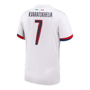 KVARATSKHELIA #7 PSG Away Soccer Jersey 2024/25 - UCL