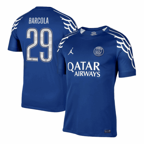 BARCOLA #29 PSG Fourth Away Soccer Jersey -UCL