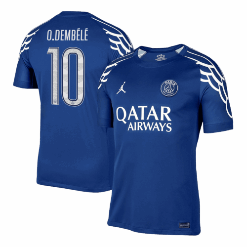 O.DEMBÉLÉ #10 PSG Fourth Away Soccer Jersey -UCL