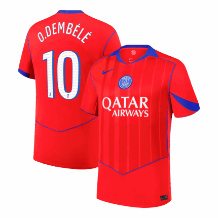 O.DEMBÉLÉ #10 PSG Third Away Soccer Jersey 2025/26