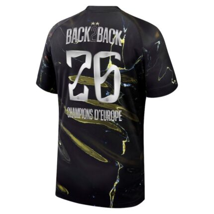 Champions of Europe #26 PSG Jersey 2025/26 Night Edition