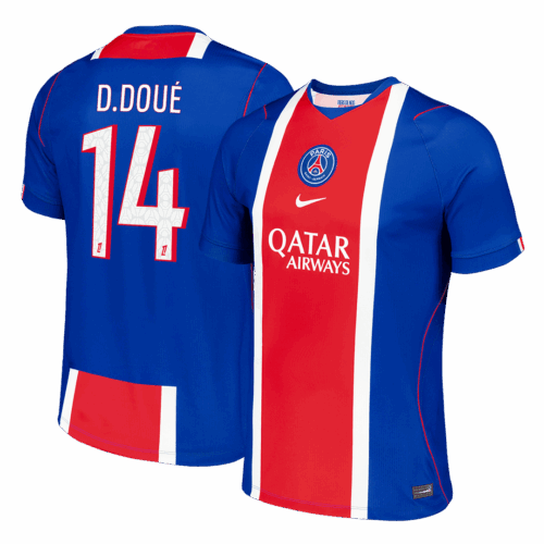 D.DOUÉ #14 PSG Home Soccer Jersey 2026/27