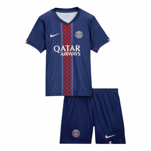 PSG Home Kids Soccer Jerseys Kit 2025/26