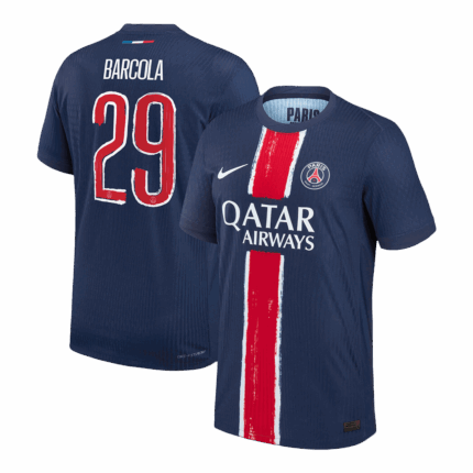 BARCOLA #29 PSG Home Player Version Jersey - UCL