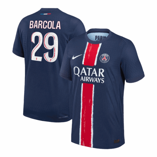 BARCOLA #29 PSG Home Player Version Jersey