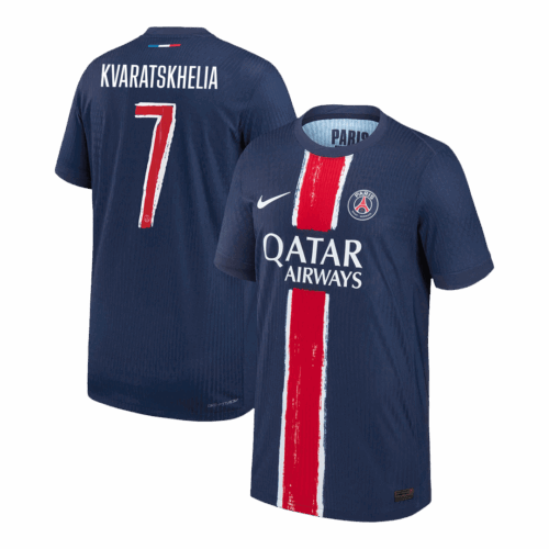 KVARATSKHELIA #7 PSG Home Player Version Jersey - UCL